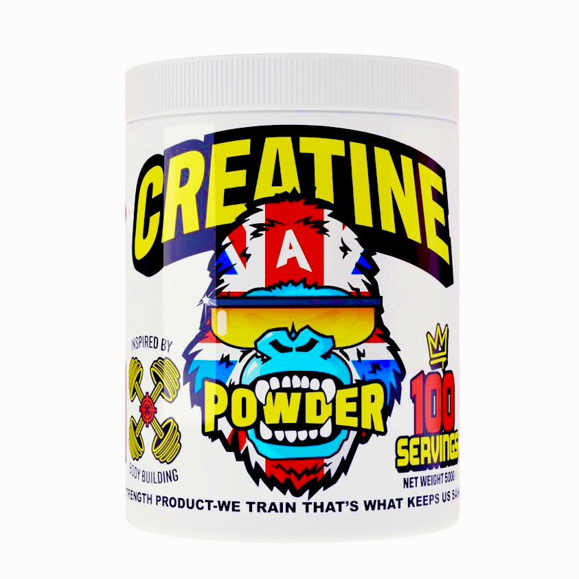Gorillalpha®️ 100% Pure Micronised Creatine Monohydrate Powder - 100 Servings - 5 Gram Per Serving. Plus FREE Pre Workout Samples !!