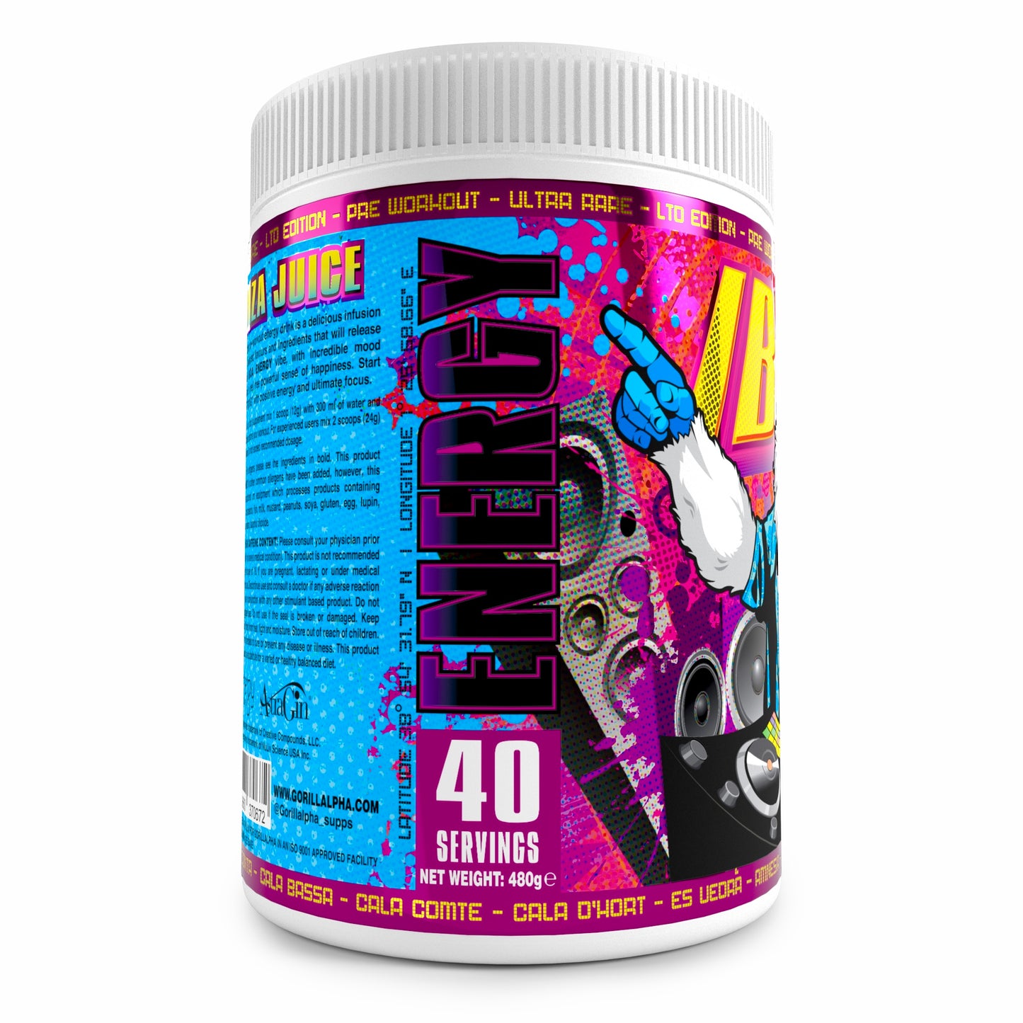 IBIZA JUICE “OG” ALL IN ONE - HIGH STIMULANT PRE WORKOUT - ULTRA RARE - LTD EDITION - CHERRY COLA
