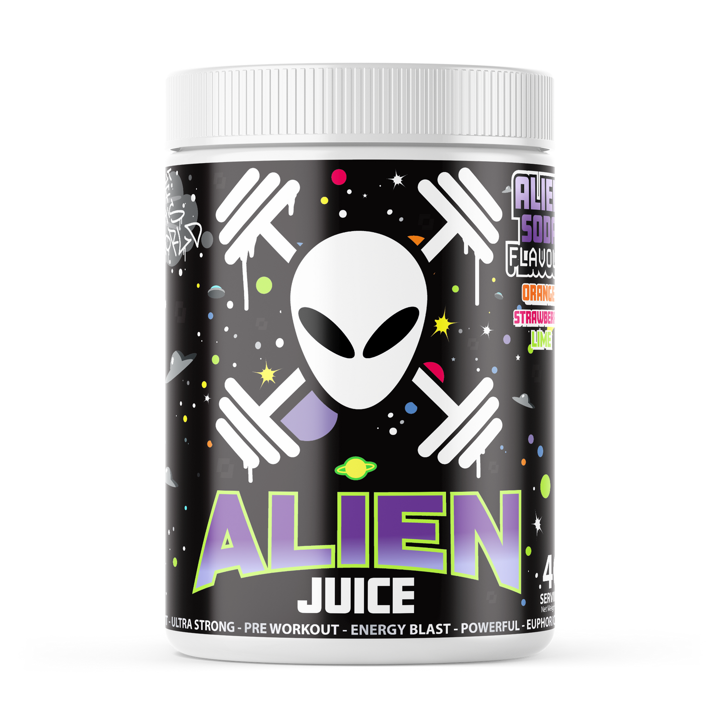 ALIEN JUICE - Alien Soda (Orange Strawberry lime)