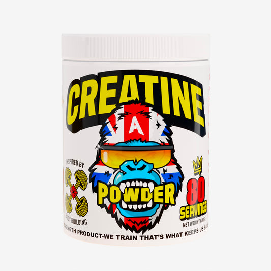 Gorillalpha®️ 100% Pure Micronised Creatine Monohydrate Powder - 80 Servings - 5 Gram Per Serving. Plus FREE Pre Workout Samples !!