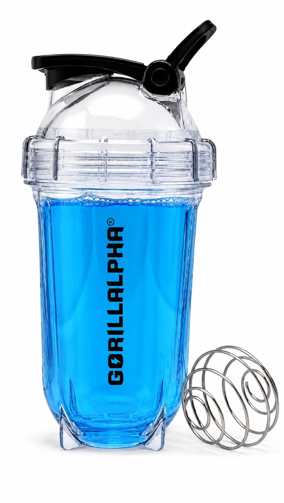 Gorillalpha®️ 100% Pure Micronised Creatine Monohydrate Powder - 100 Servings - 5 Gram Per Serving-/.Plus Pre Workout Sample + FREE Clear Bullet Shaker,