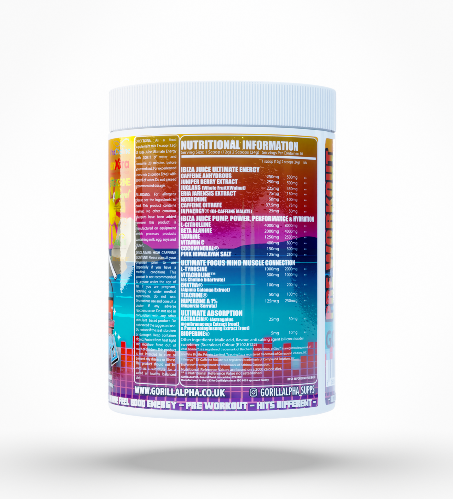 IBIZA JUICE ULTIMATE ENERGY VOL.1 - Grape Strawberry Orange Slushy