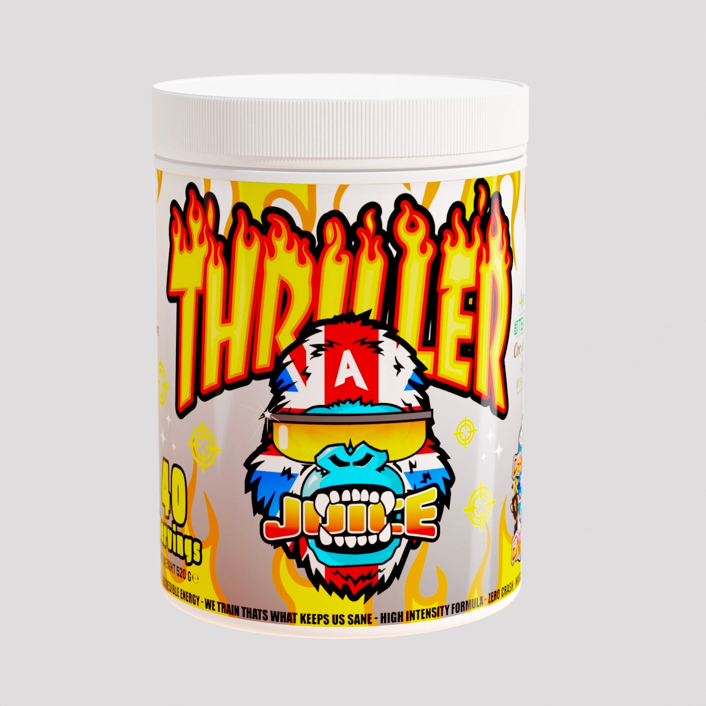 Thriller Juice Pre Workout Drink Champion Energy Flavour - Plus Free Gorillalpha Shaker