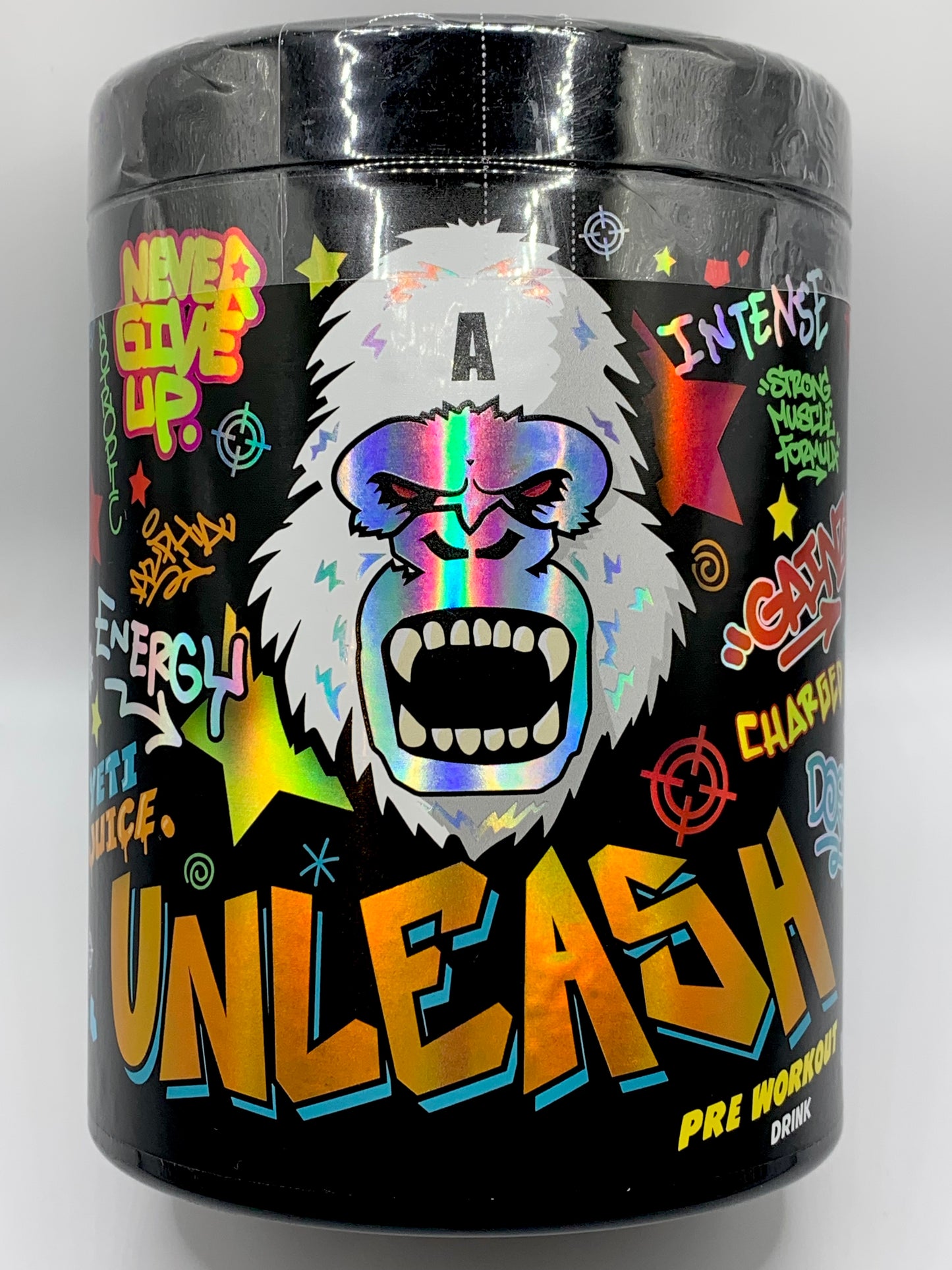 YETI JUICE UNLEASH - SUPER LIMITED ALL IN ONE PRE WORKOUT PRODUCT - SOUR GUMMY BEARS FLAVOUR - 40 SERVINGS