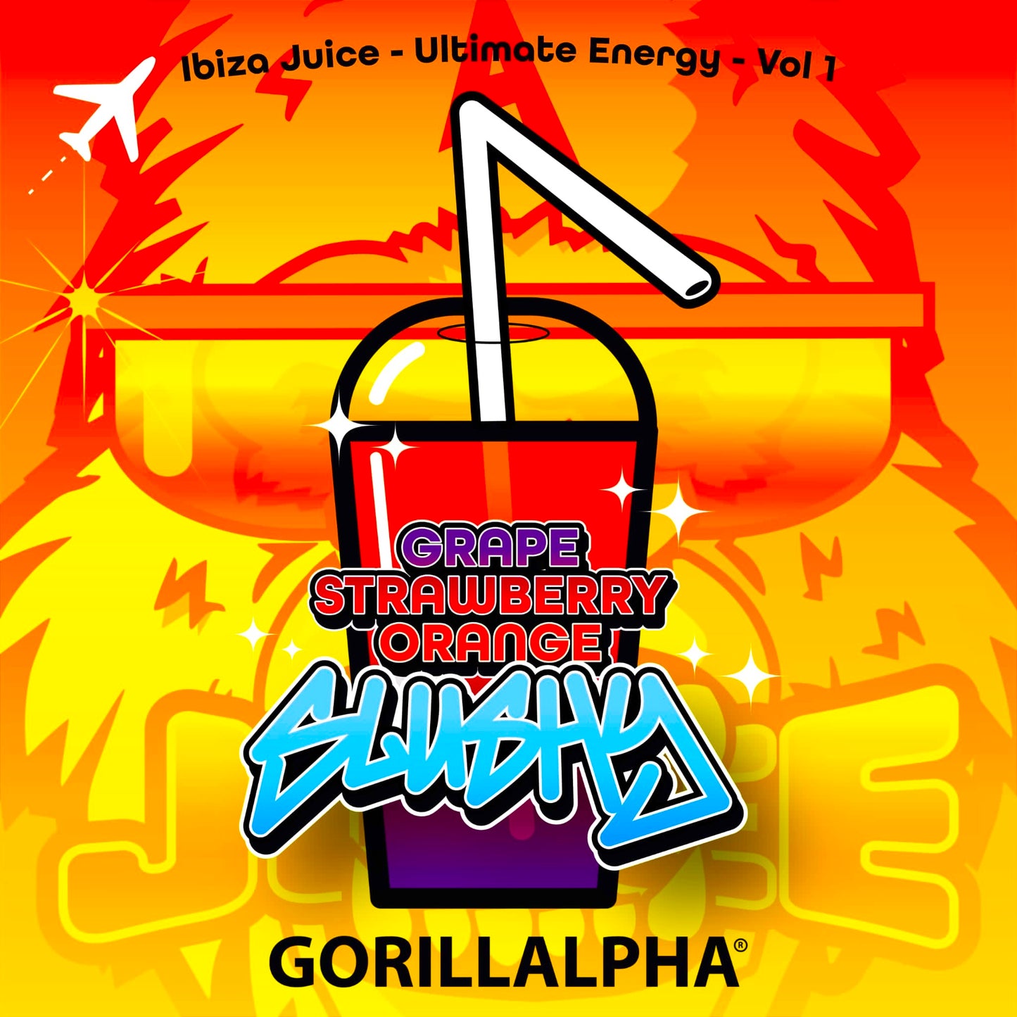 IBIZA JUICE ULTIMATE ENERGY VOL.1 - Grape Strawberry Orange Slushy