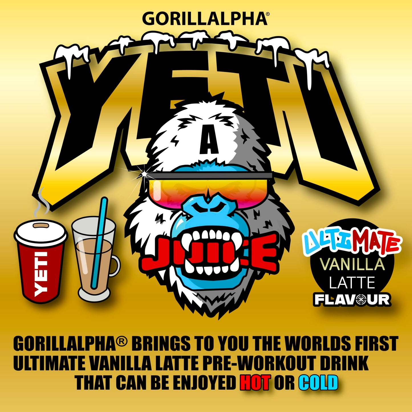 YETI JUICE® Ultimate vanilla latte flavour